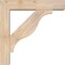 Ekena Millwork Funston Block Smooth Bracket w/ Offset Brace, Douglas Fir, 5 1/2"W x 24"D x 24"H BKT0604X24X24FST05SDF - alternate 4